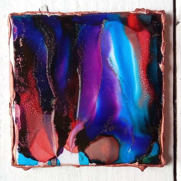 6 Painted coasters - Picture 4 of 9